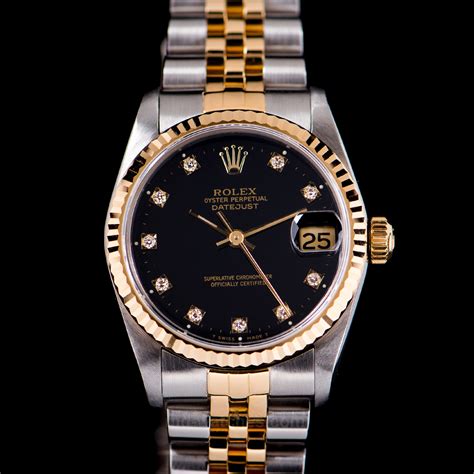 gold diamond rolex oyster perpetual datejust|rolex datejust 31mm diamond bezel.